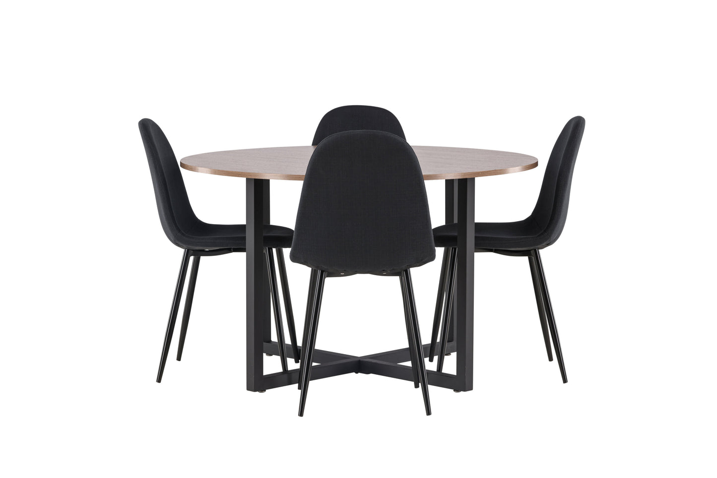 Durango Matbord med Polar Stolarna – Bord: ⌀120 Stol: 53x87x44