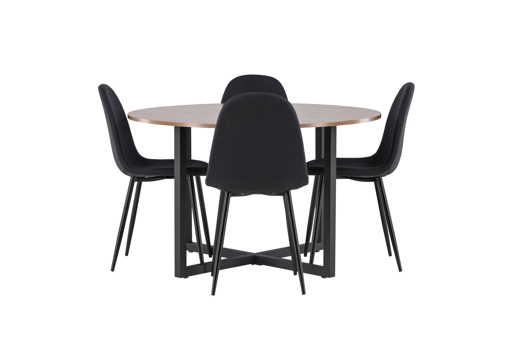 Durango Matbord med Polar Stolarna – Bord: ⌀120 Stol: 53x87x44