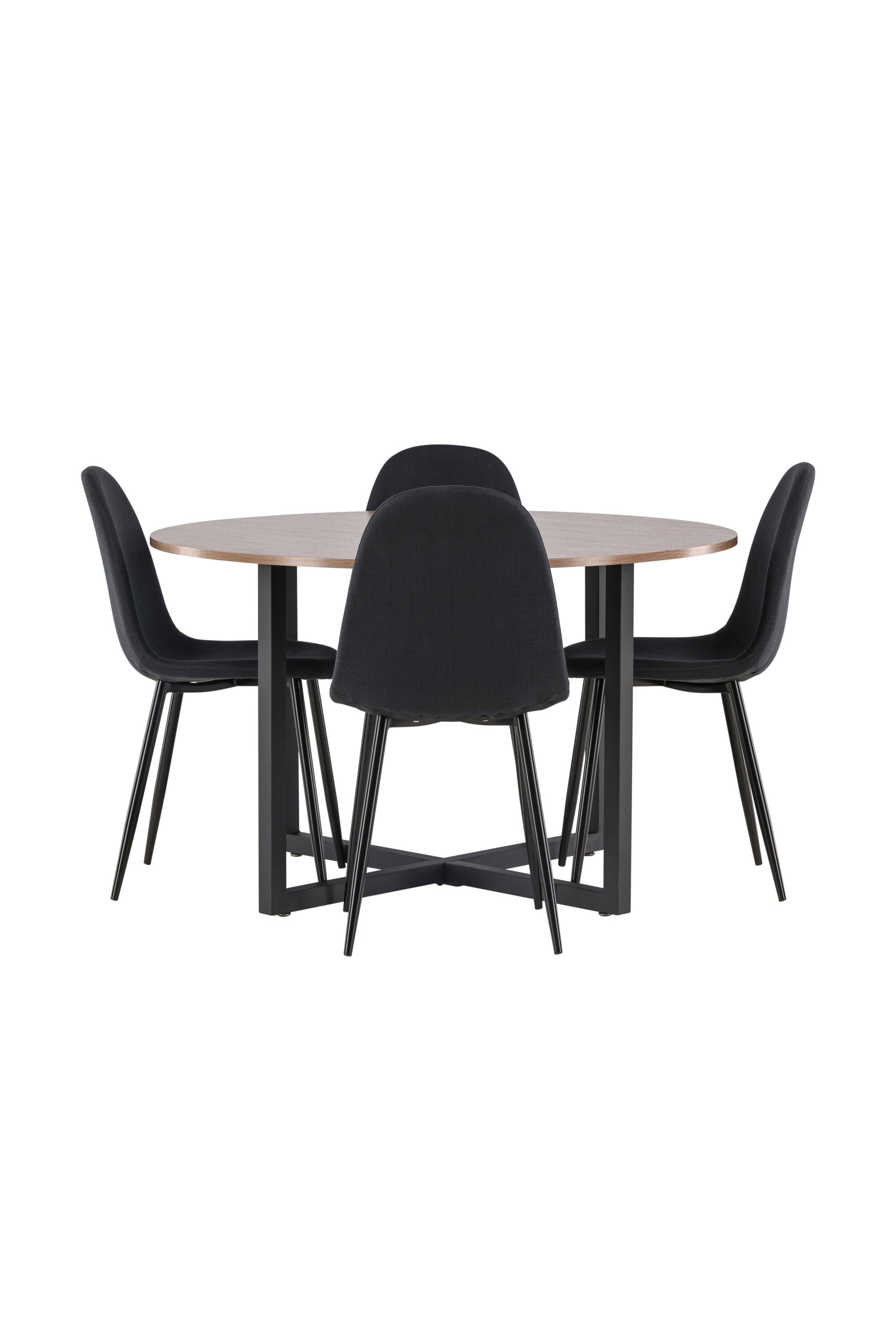 Durango Matbord med Polar Stolarna – Bord: ⌀120 Stol: 53x87x44