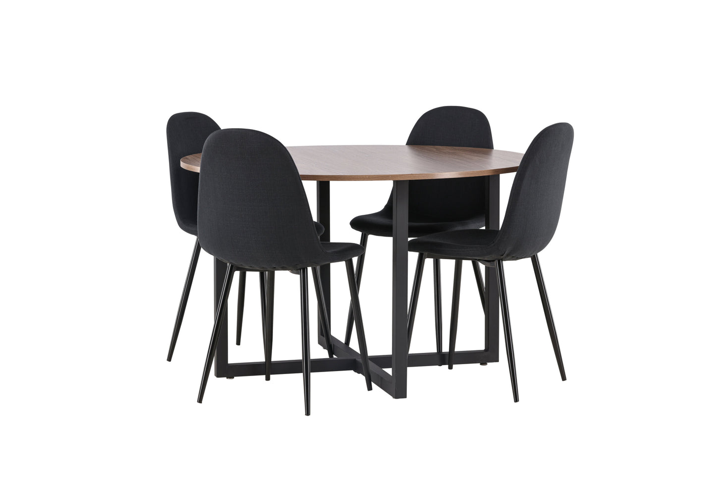 Durango Matbord med Polar Stolarna – Bord: ⌀120 Stol: 53x87x44