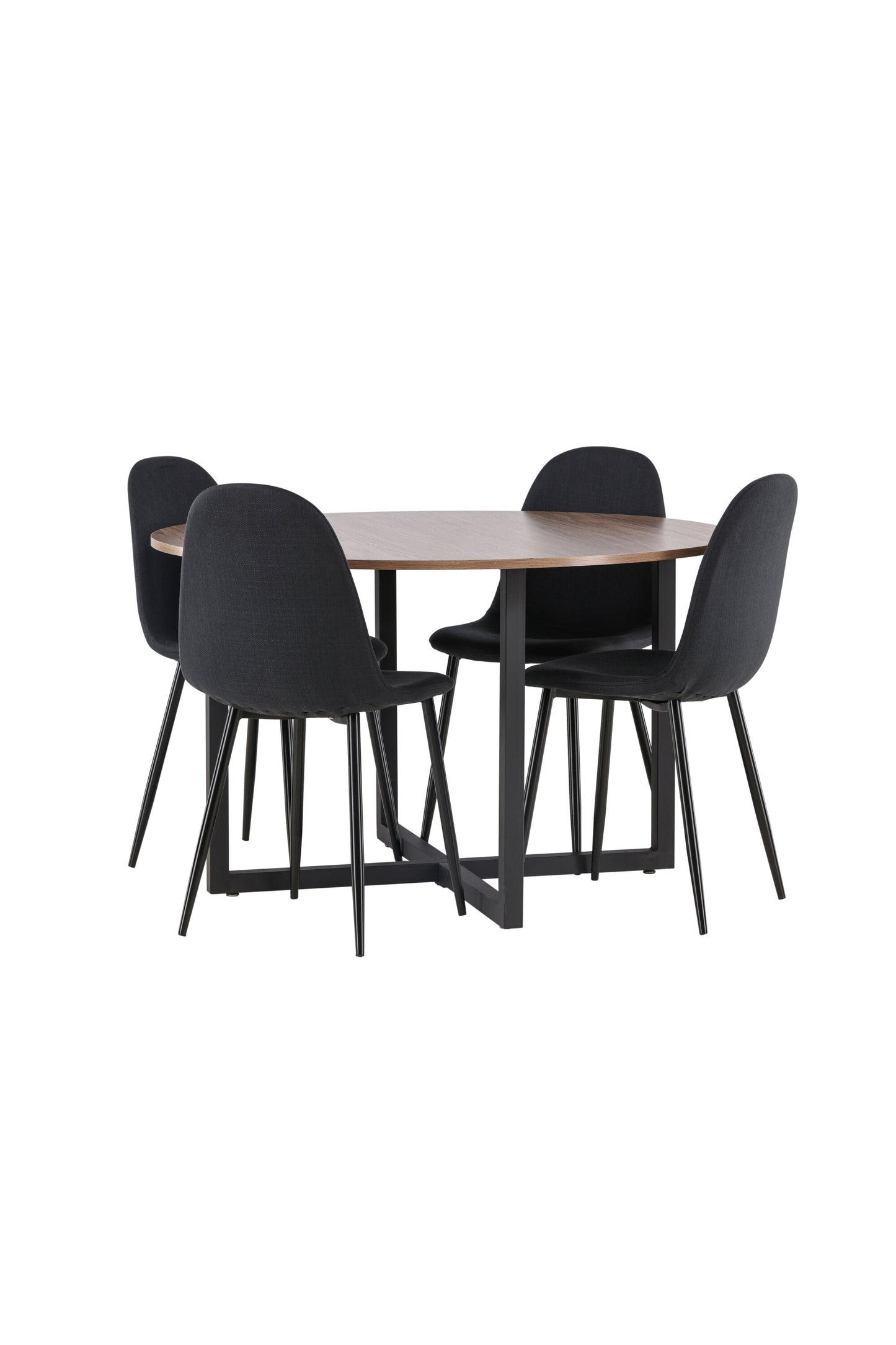 Durango Matbord med Polar Stolarna – Bord: ⌀120 Stol: 53x87x44