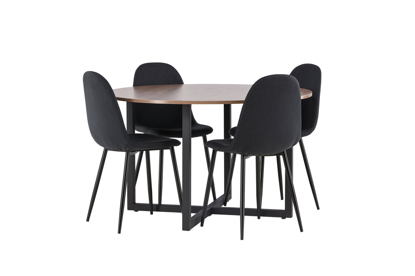 Durango Matbord med Polar Stolarna – Bord: ⌀120 Stol: 53x87x44