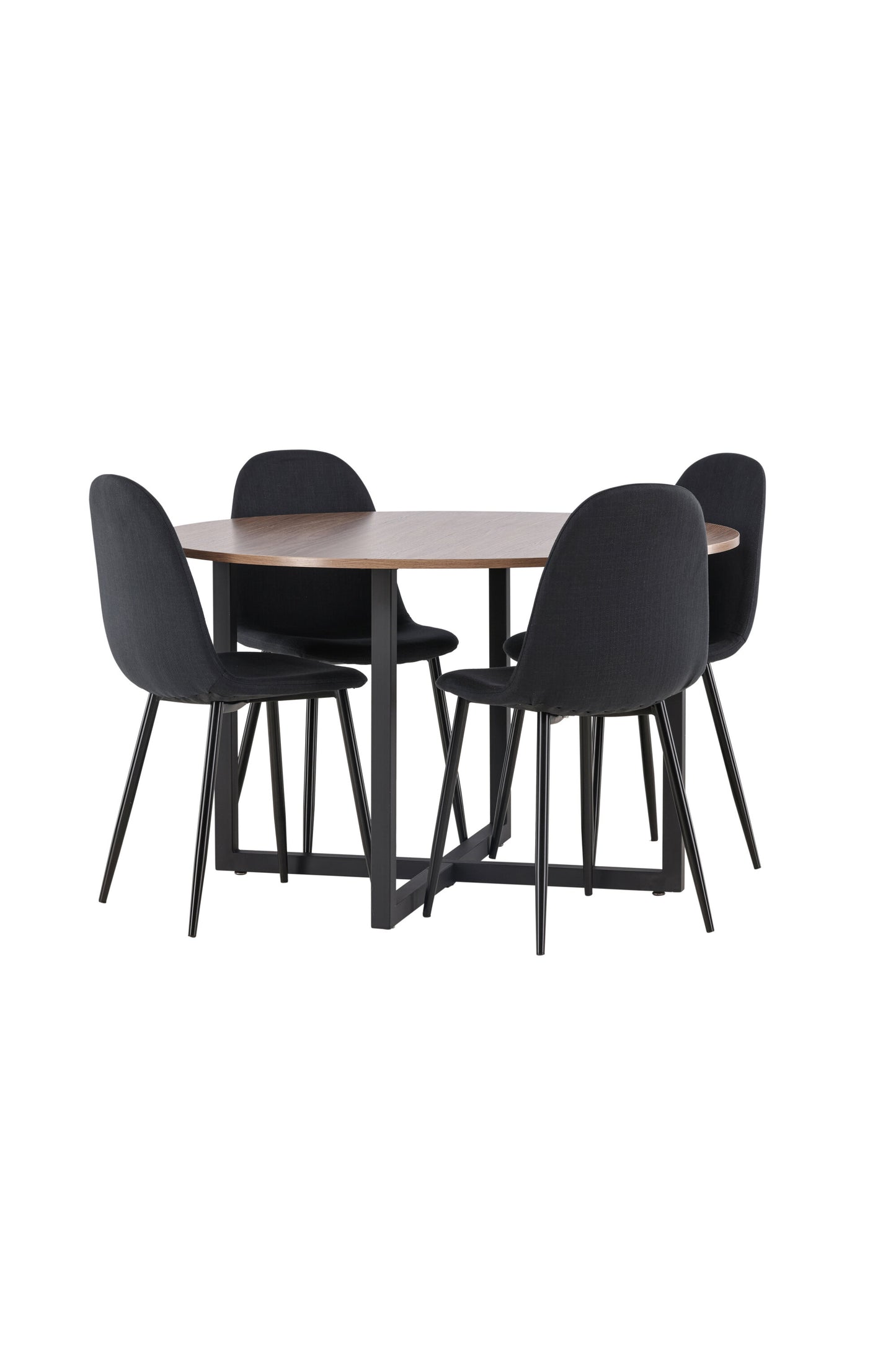 Durango Matbord med Polar Stolarna – Bord: ⌀120 Stol: 53x87x44