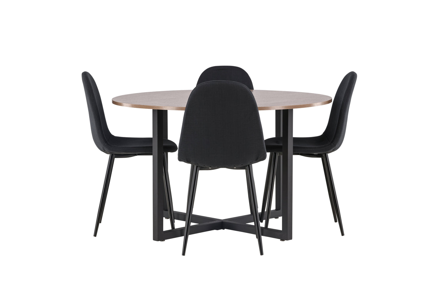 Durango Matbord med Polar Stolarna – Bord: ⌀120 Stol: 53x87x44