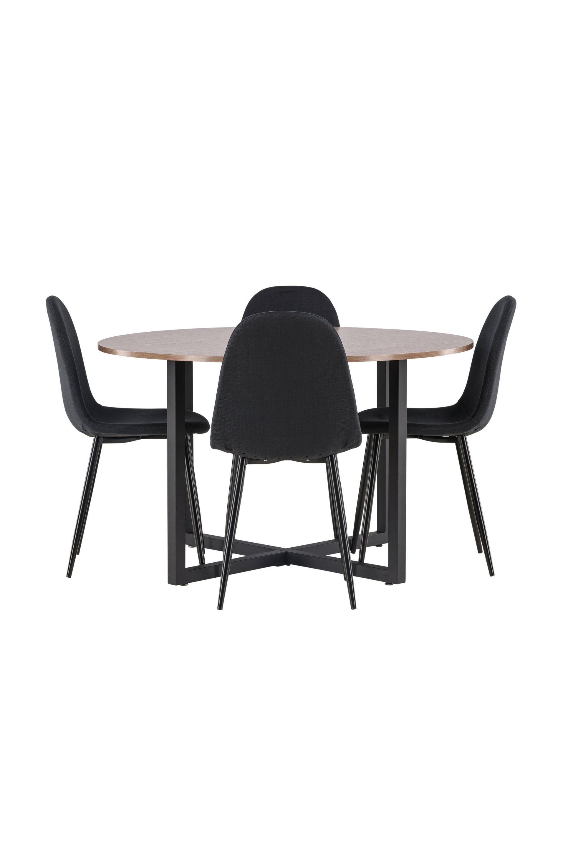 Durango Matbord med Polar Stolarna – Bord: ⌀120 Stol: 53x87x44