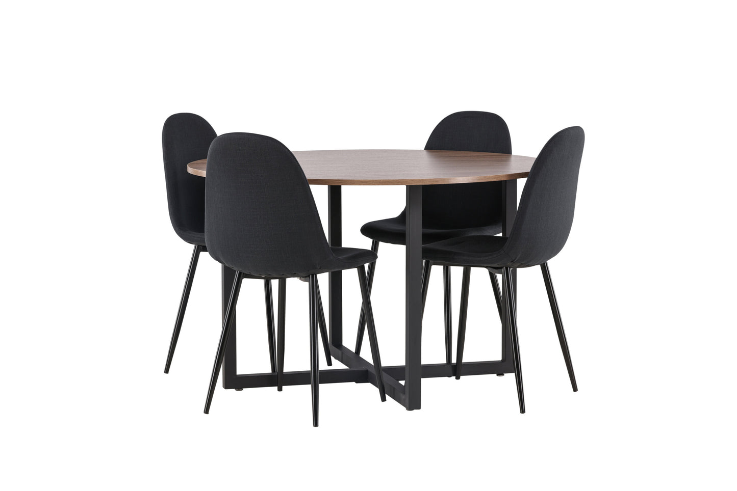 Durango Matbord med Polar Stolarna – Bord: ⌀120 Stol: 53x87x44