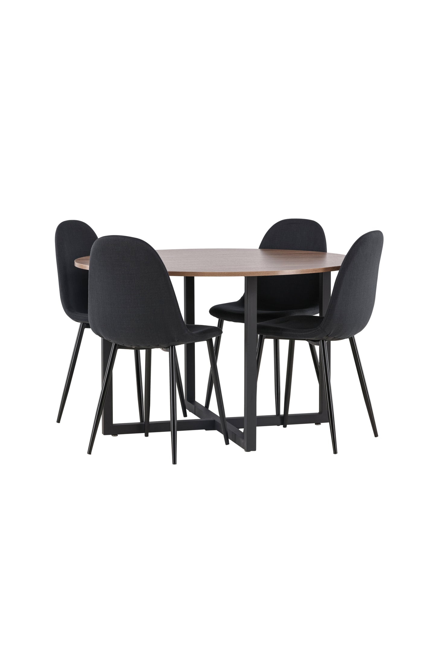 Durango Matbord med Polar Stolarna – Bord: ⌀120 Stol: 53x87x44