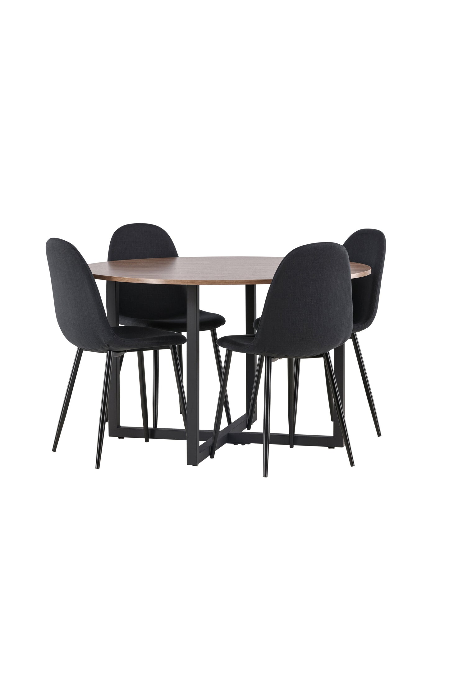 Durango Matbord med Polar Stolarna – Bord: ⌀120 Stol: 53x87x44