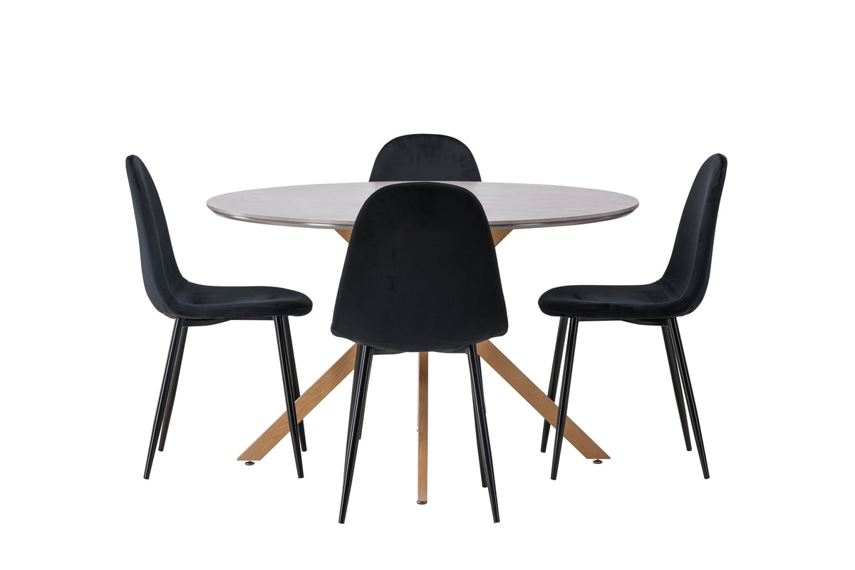 Piazza Matbord med Polar Stolarna – 120x120