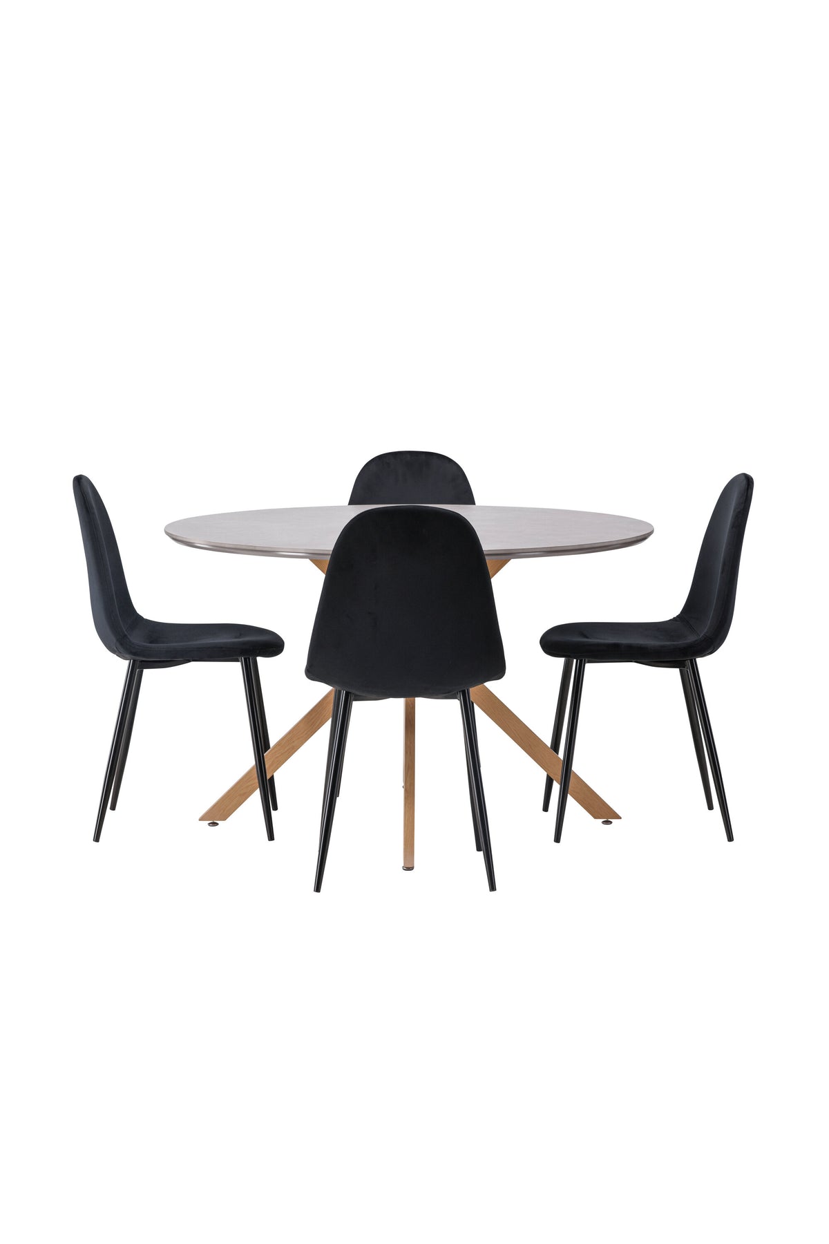 Piazza Matbord med Polar Stolarna – 120x120