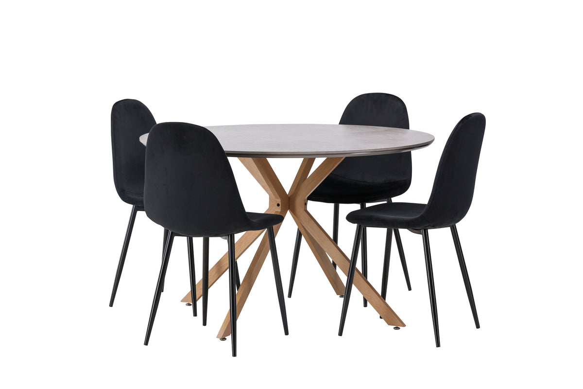 Piazza Matbord med Polar Stolarna – 120x120