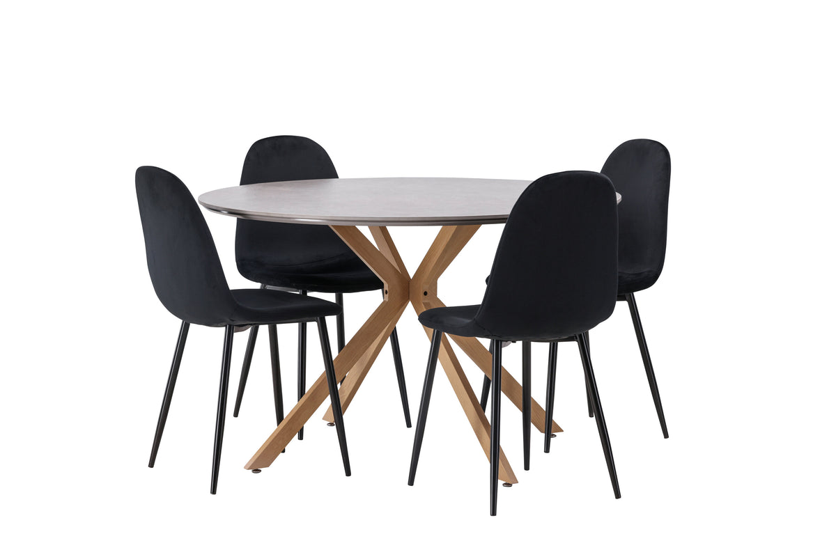 Piazza Matbord med Polar Stolarna – 120x120