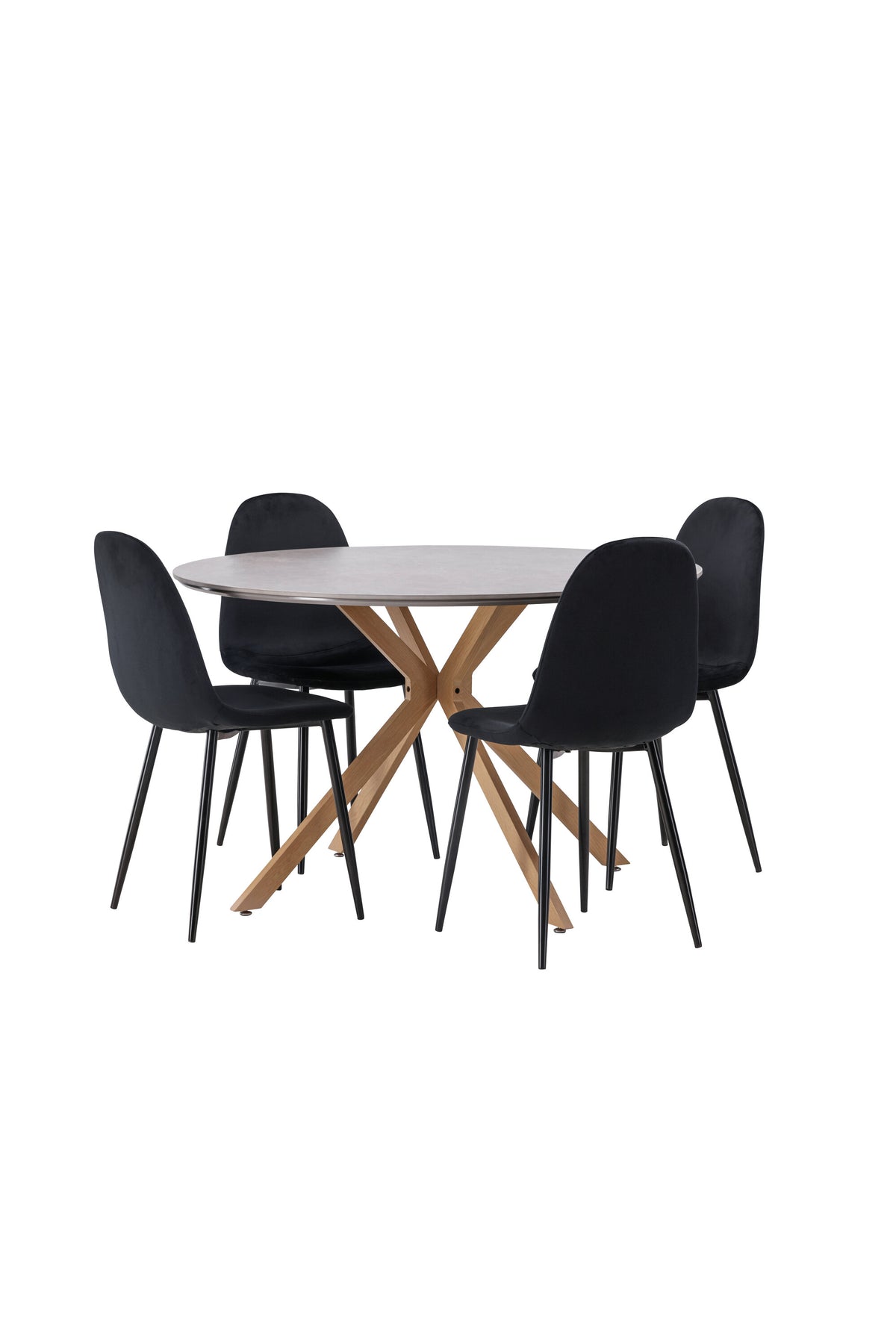 Piazza Matbord med Polar Stolarna – 120x120