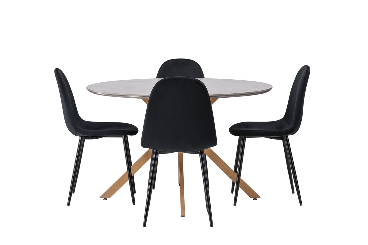 Piazza Matbord med Polar Stolarna – 120x120