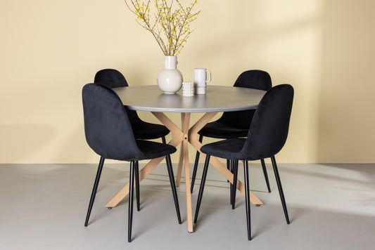 Piazza Matbord med Polar Stolarna – 120x120