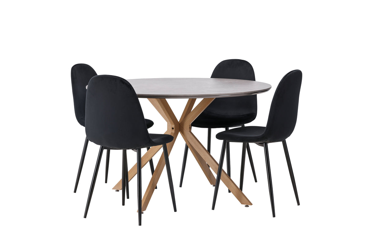 Piazza Matbord med Polar Stolarna – 120x120