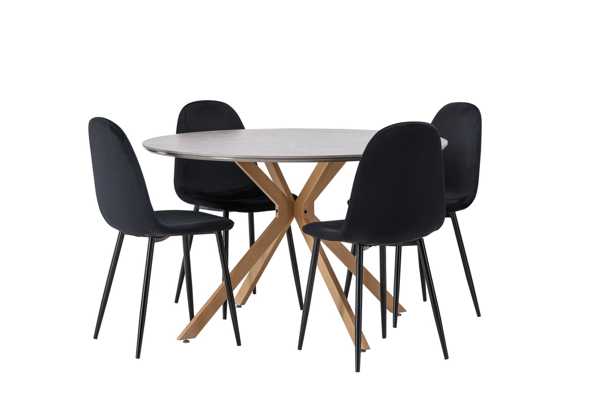 Piazza Matbord med Polar Stolarna – 120x120