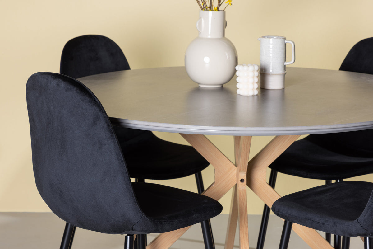 Piazza Matbord med Polar Stolarna – 120x120