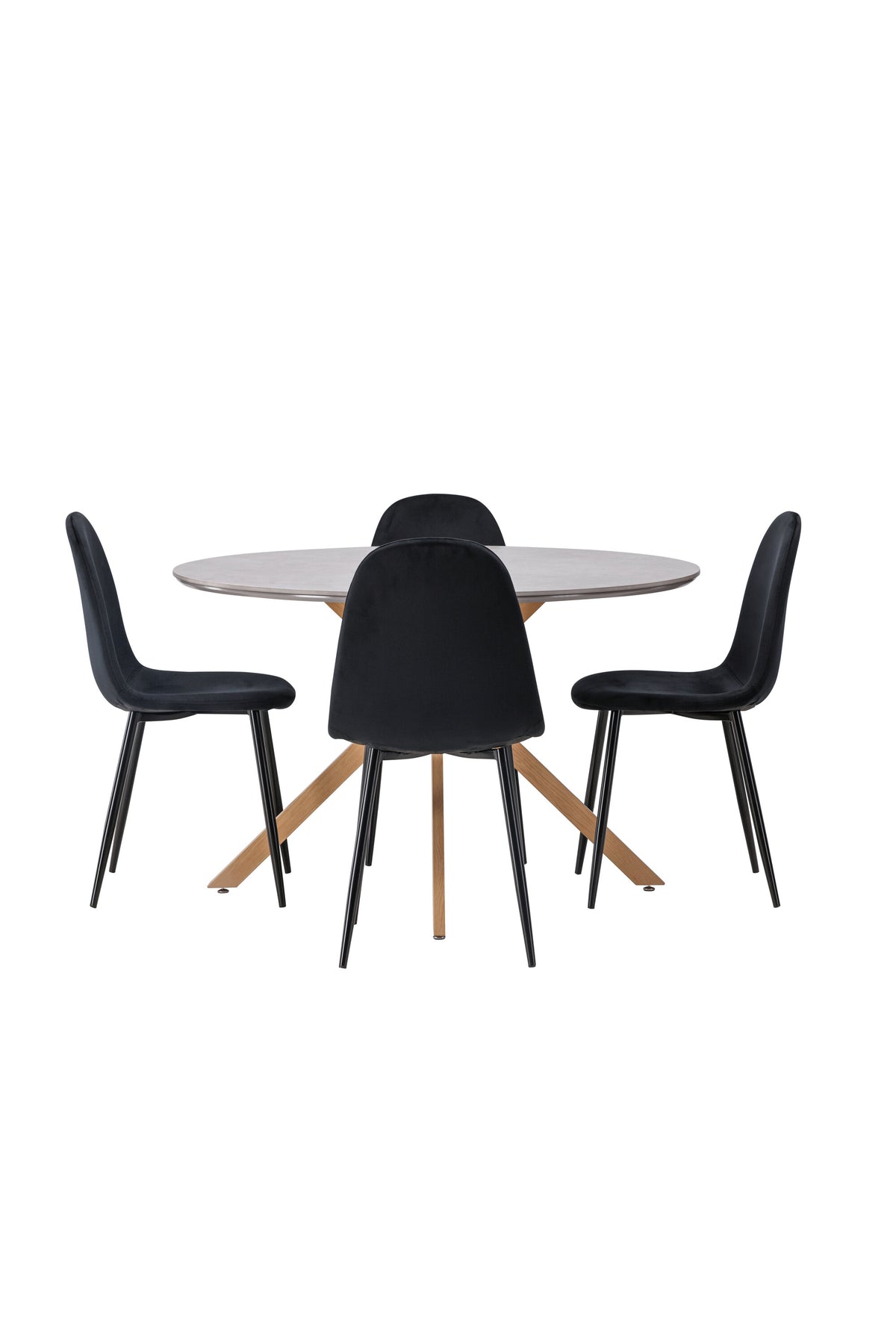Piazza Matbord med Polar Stolarna – 120x120