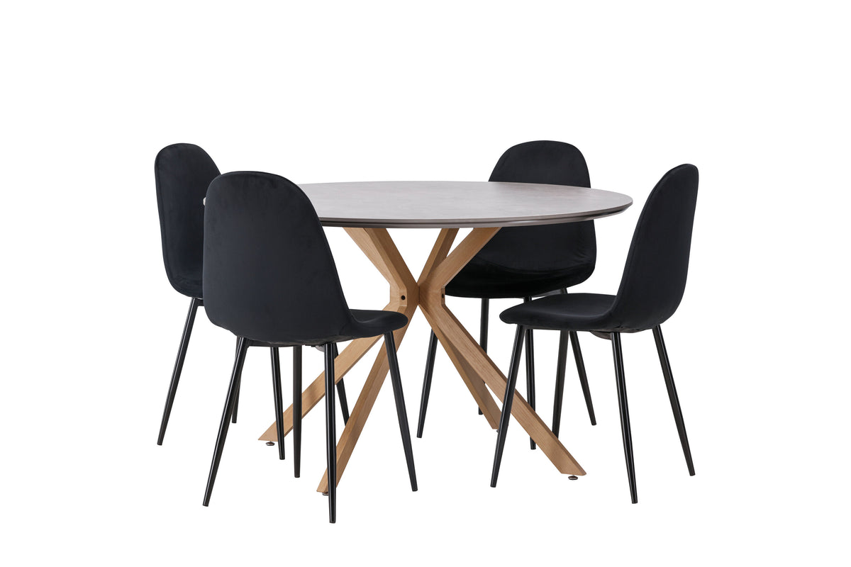 Piazza Matbord med Polar Stolarna – 120x120