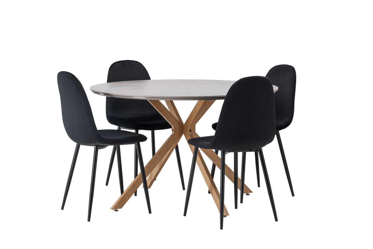 Piazza Matbord med Polar Stolarna – 120x120