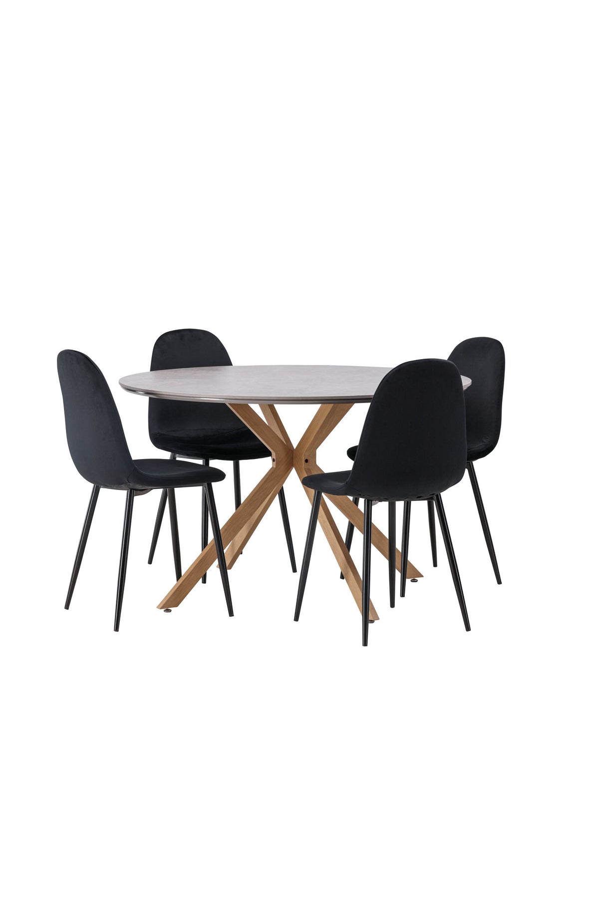 Piazza Matbord med Polar Stolarna – 120x120