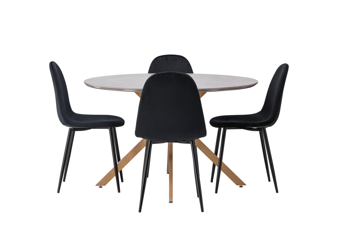 Piazza Matbord med Polar Stolarna – 120x120