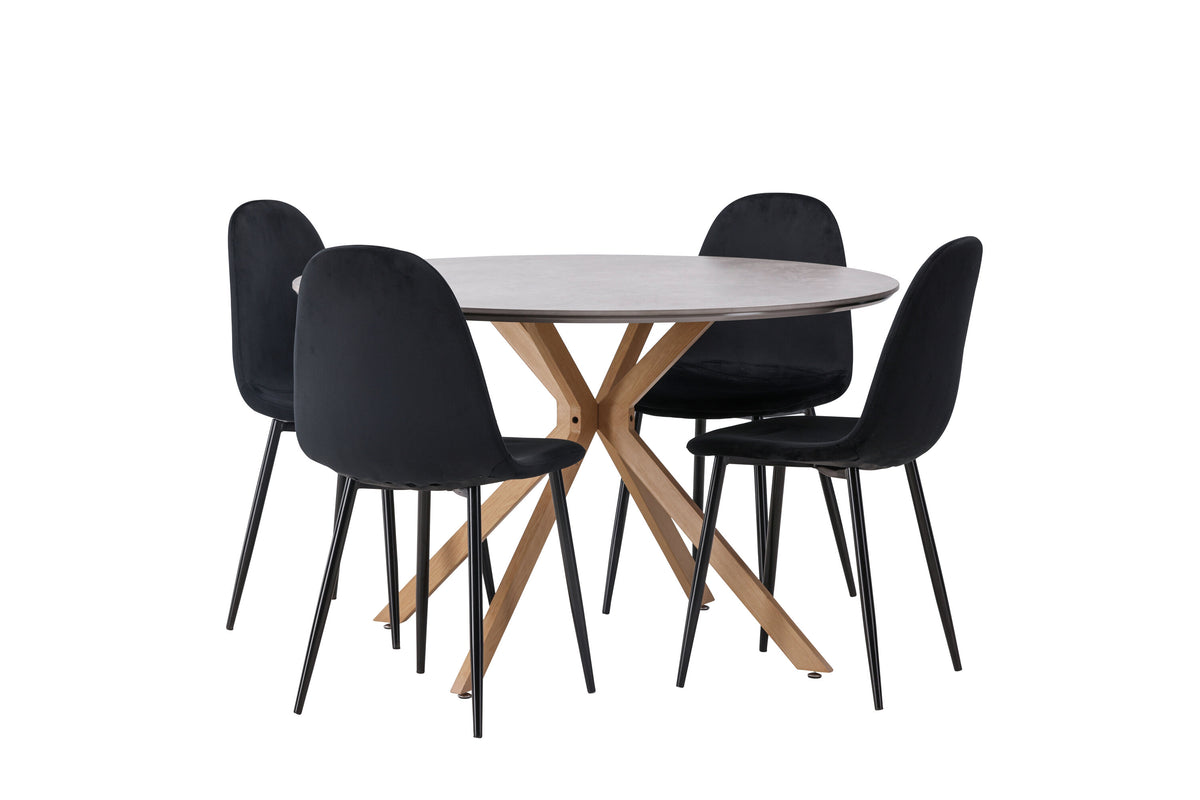 Piazza Matbord med Polar Stolarna – 120x120