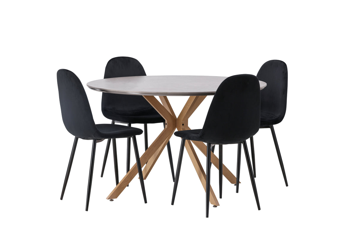 Piazza Matbord med Polar Stolarna – 120x120