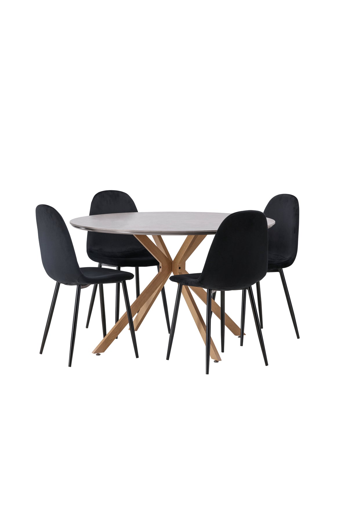 Piazza Matbord med Polar Stolarna – 120x120