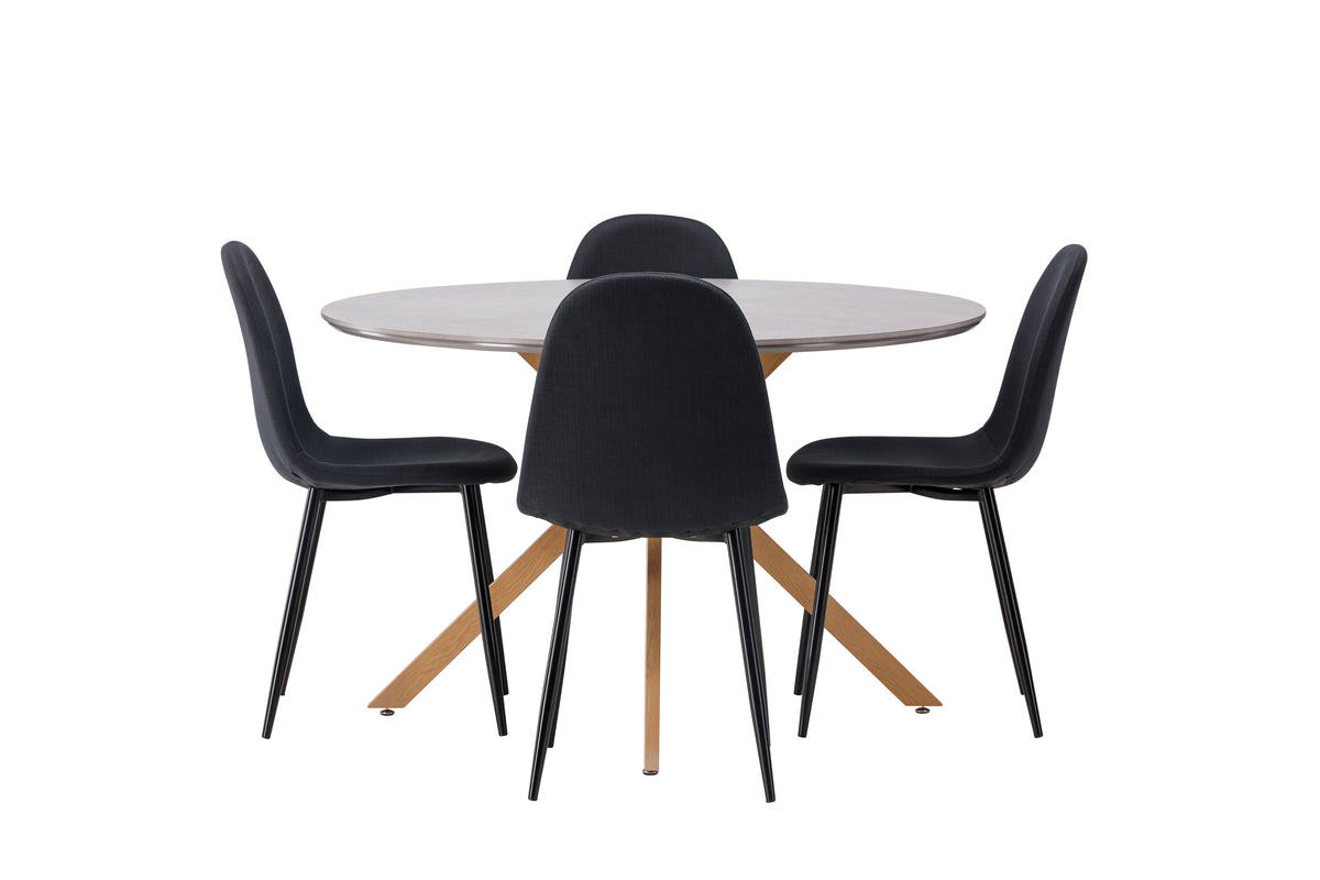 Piazza Matbord med Polar Stolarna – 120x120