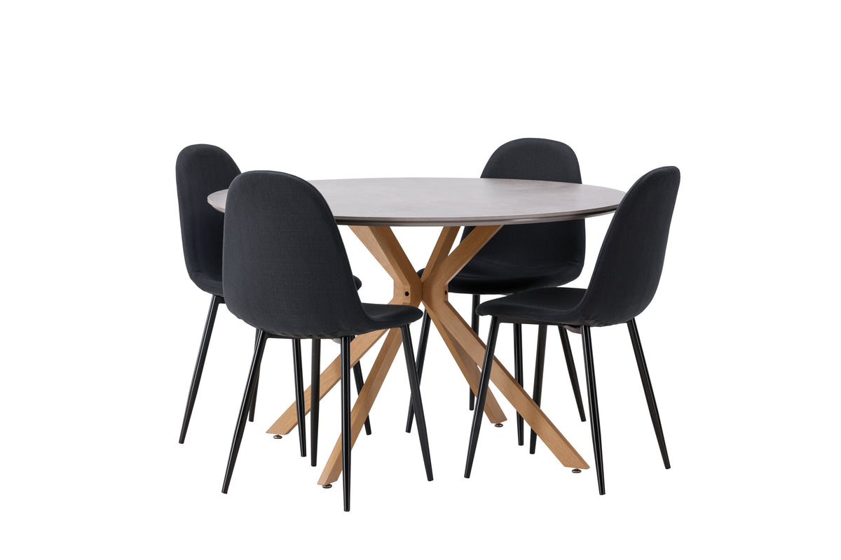 Piazza Matbord med Polar Stolarna – 120x120