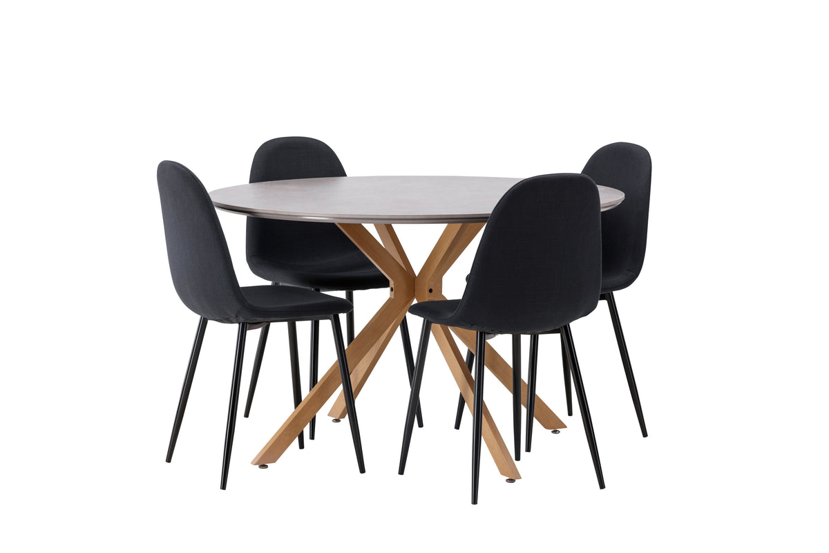 Piazza Matbord med Polar Stolarna – 120x120