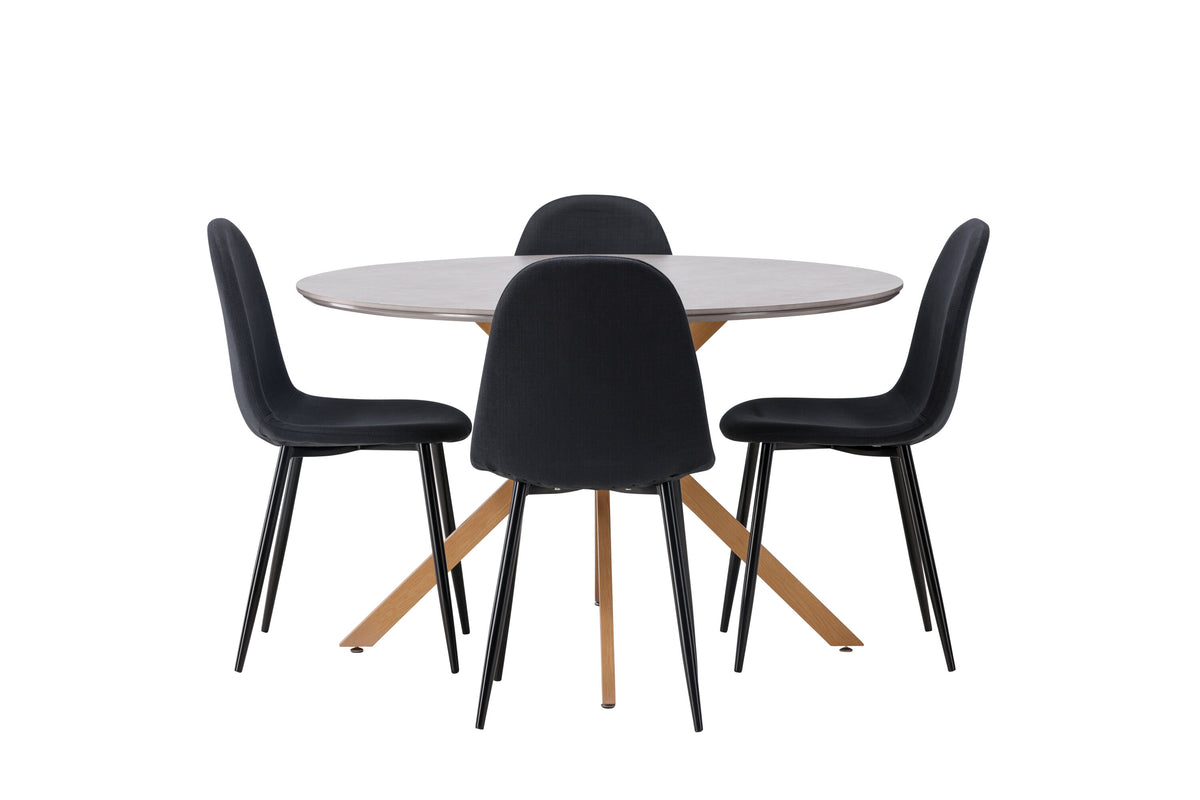 Piazza Matbord med Polar Stolarna – 120x120