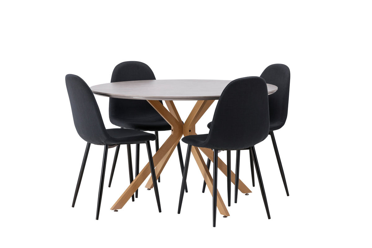 Piazza Matbord med Polar Stolarna – 120x120