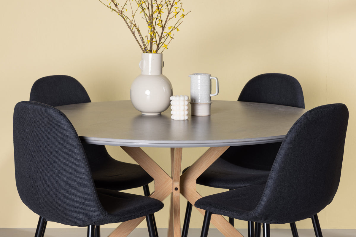 Piazza Matbord med Polar Stolarna – 120x120