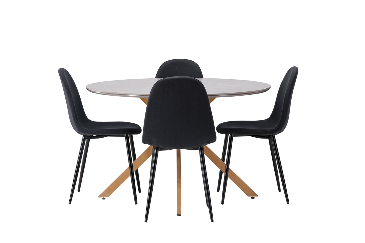 Piazza Matbord med Polar Stolarna – 120x120