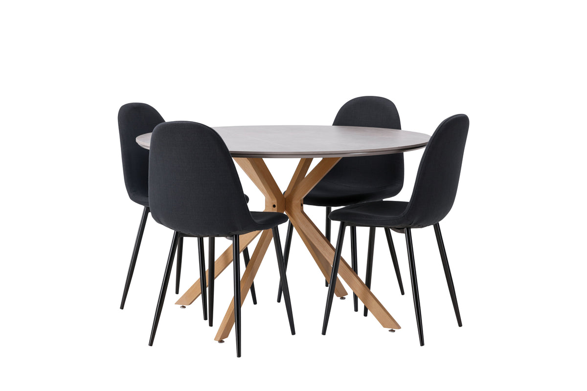 Piazza Matbord med Polar Stolarna – 120x120