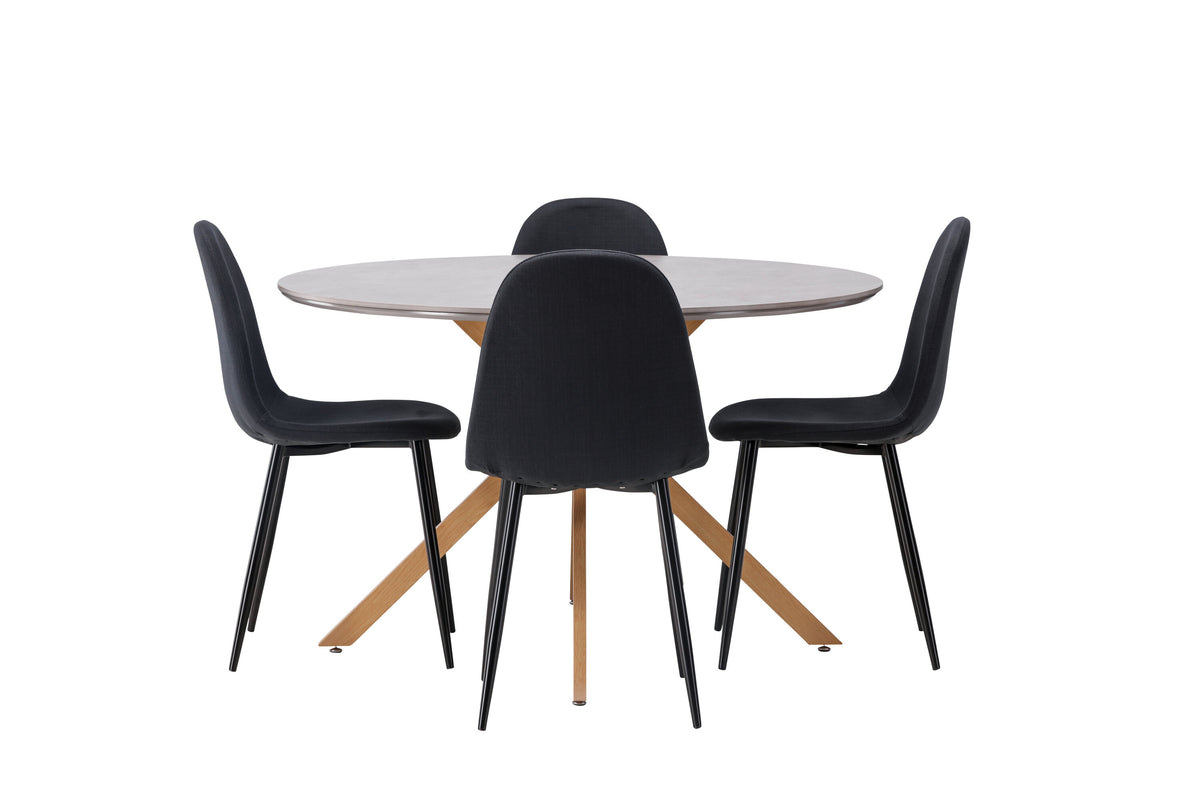 Piazza Matbord med Polar Stolarna – 120x120