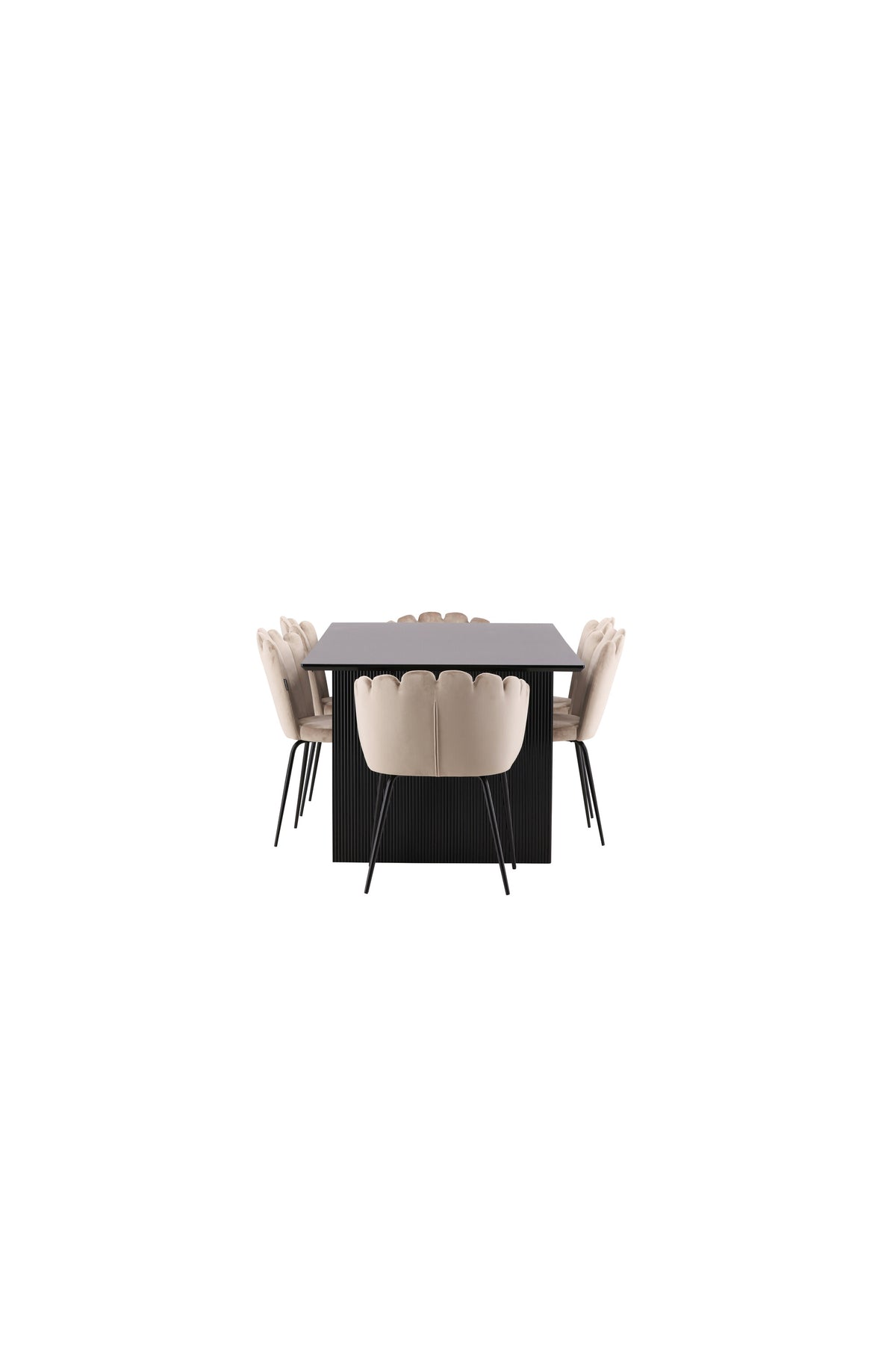 Vail Matbord med Limhamn Stolarna – Bord: 75x200x100 Stol: 42x82x44