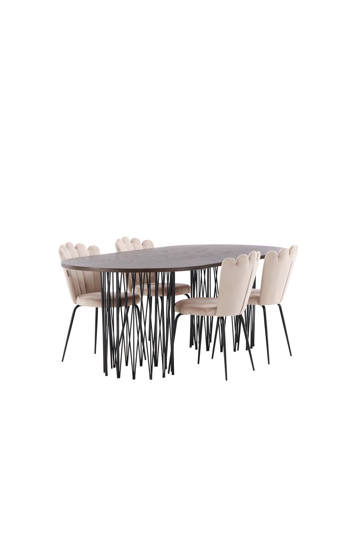 Stone Matbord med Limhamn Stolarna – Bord: 74x220x100 Stol: 42x82x44