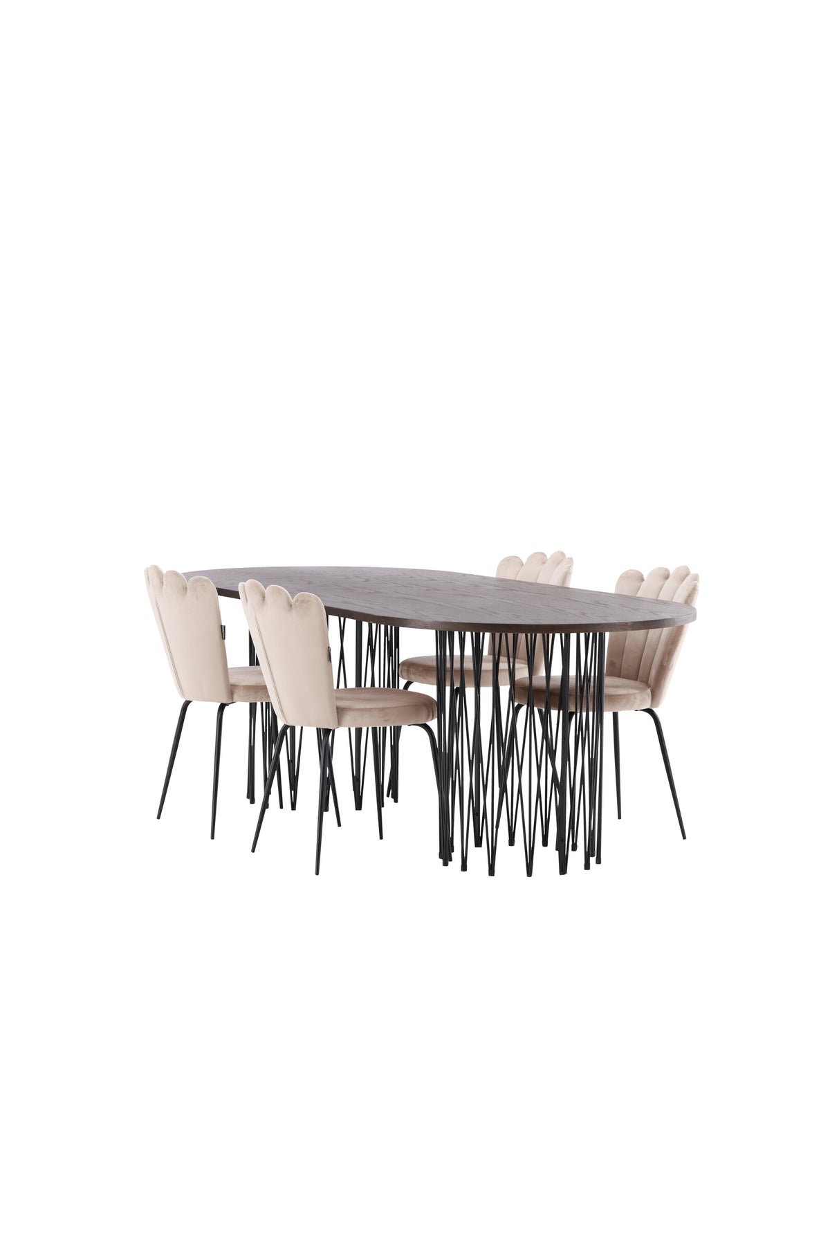 Stone Matbord med Limhamn Stolarna – Bord: 74x220x100 Stol: 42x82x44