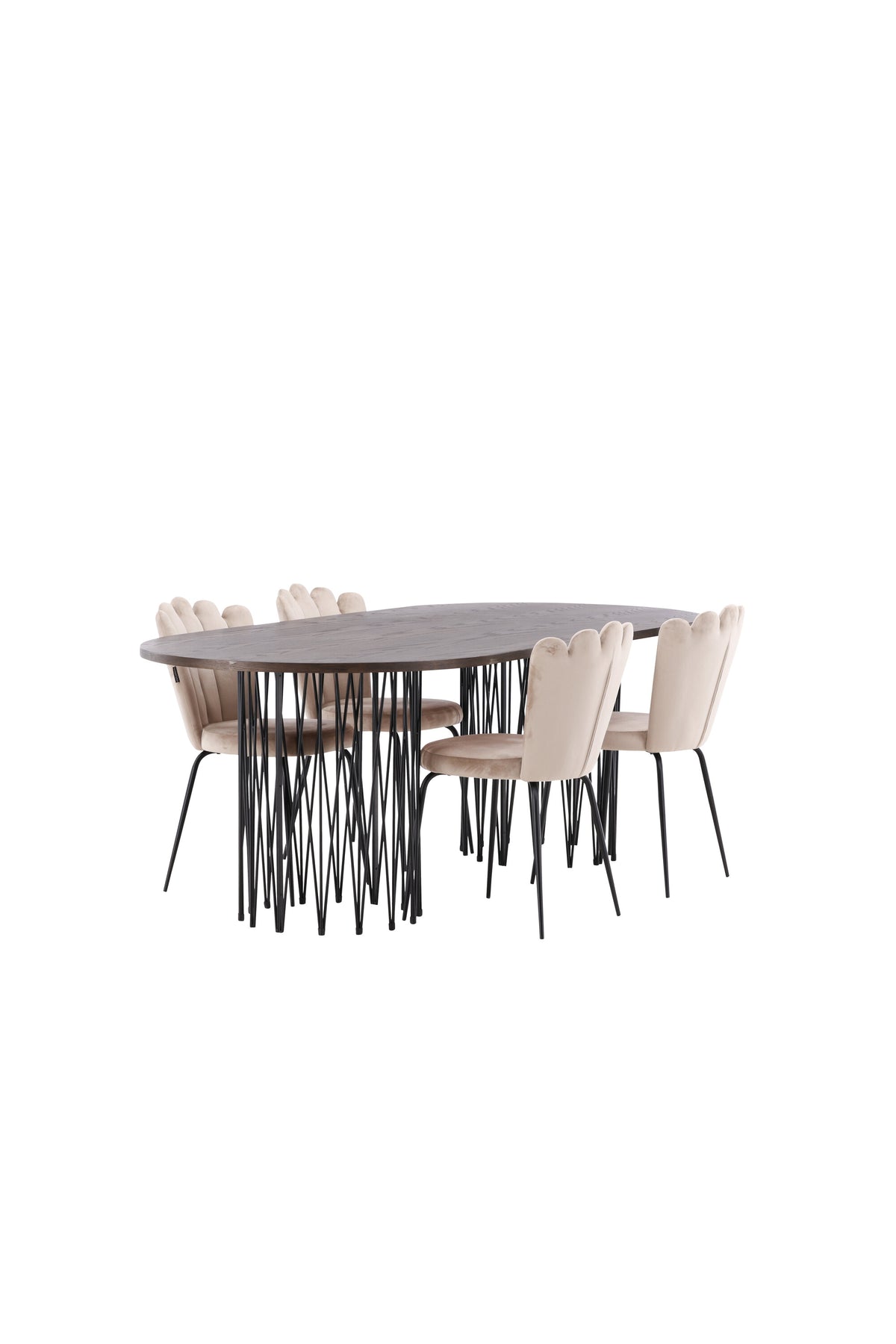 Stone Matbord med Limhamn Stolarna – Bord: 74x220x100 Stol: 42x82x44