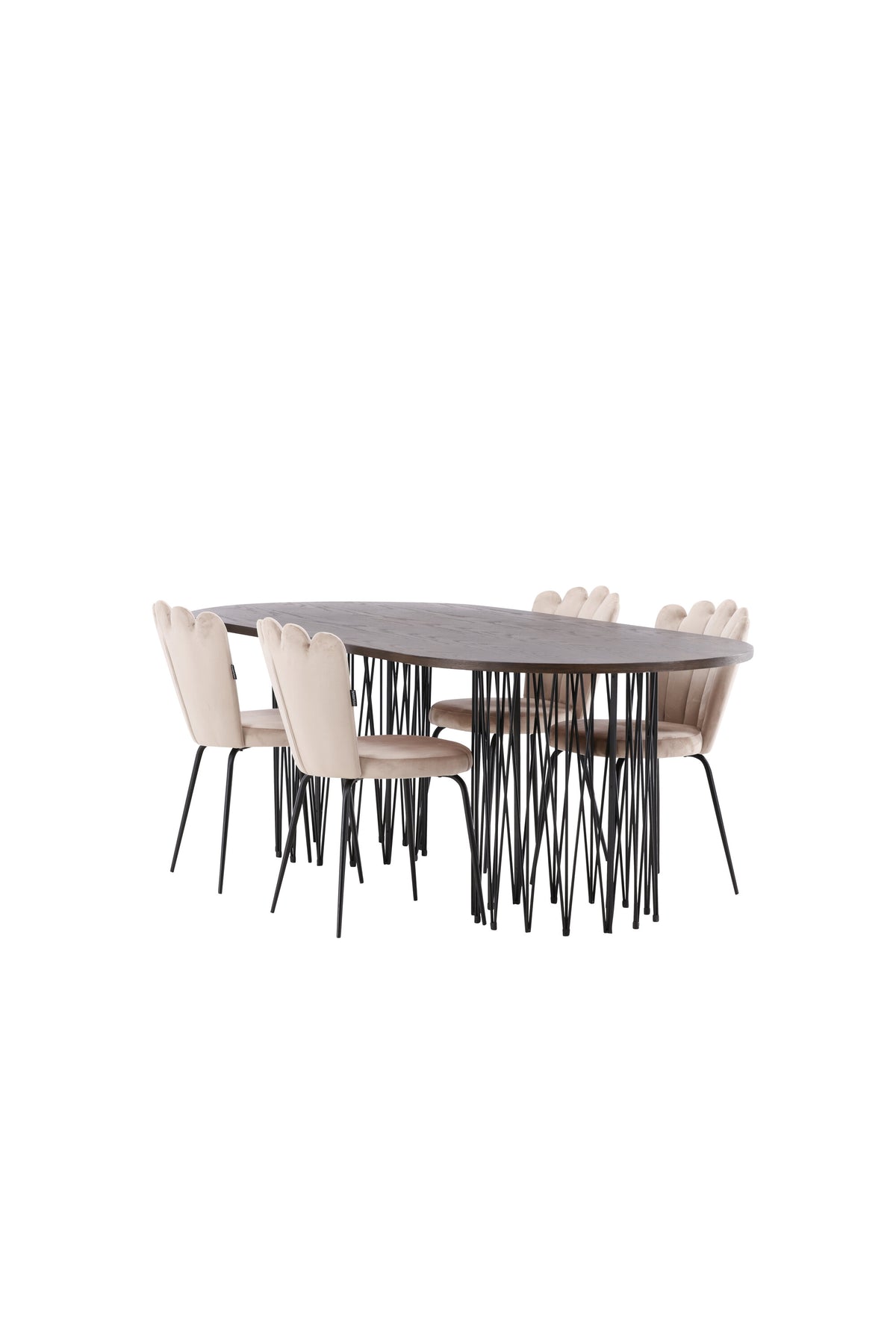Stone Matbord med Limhamn Stolarna – Bord: 74x220x100 Stol: 42x82x44