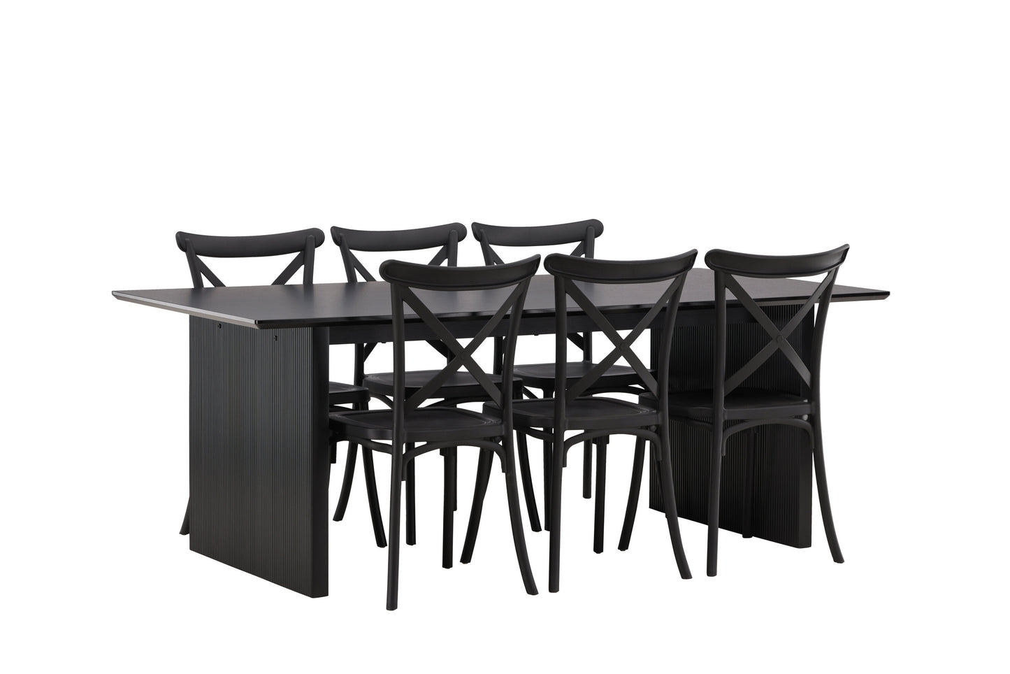 Vail Matbord med Crosett Stolarna Matgrupp
