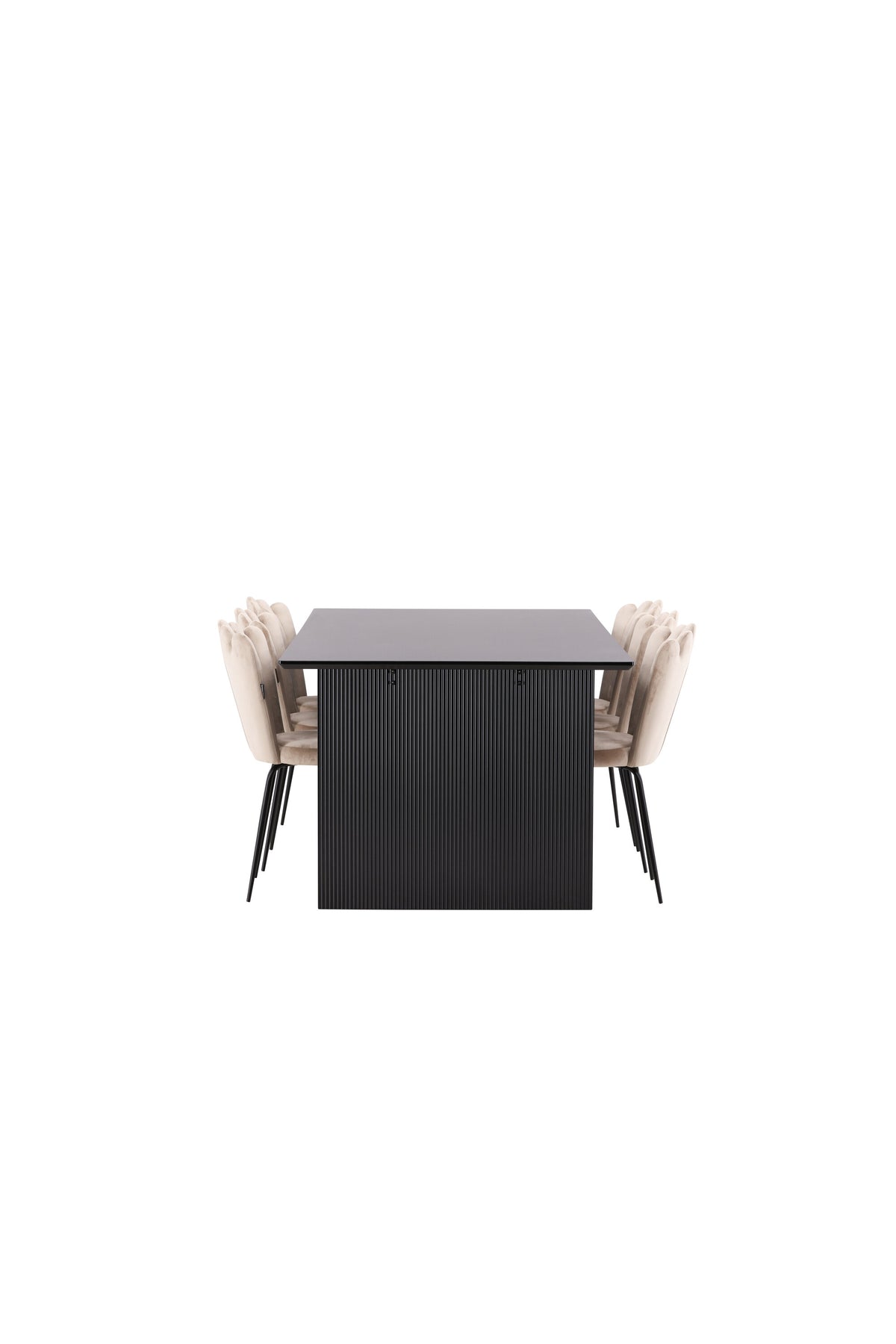 Vail Matbord med Limhamn Stolarna – Bord: 75x200x100 Stol: 42x82x44