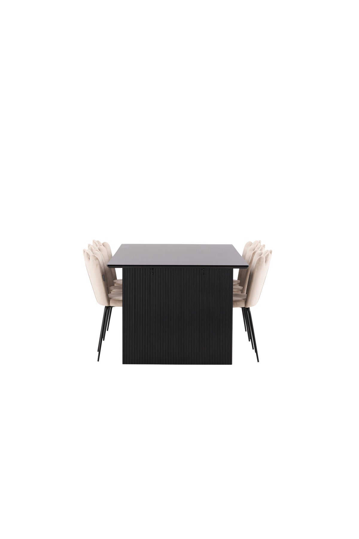 Vail Matbord med Limhamn Stolarna – Bord: 75x200x100 Stol: 42x82x44