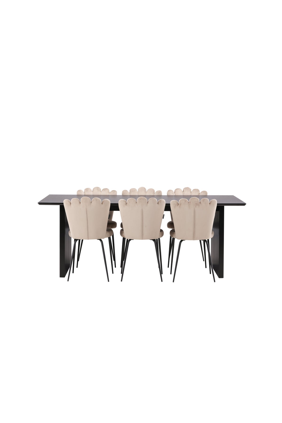 Vail Matbord med Limhamn Stolarna – Bord: 75x200x100 Stol: 42x82x44
