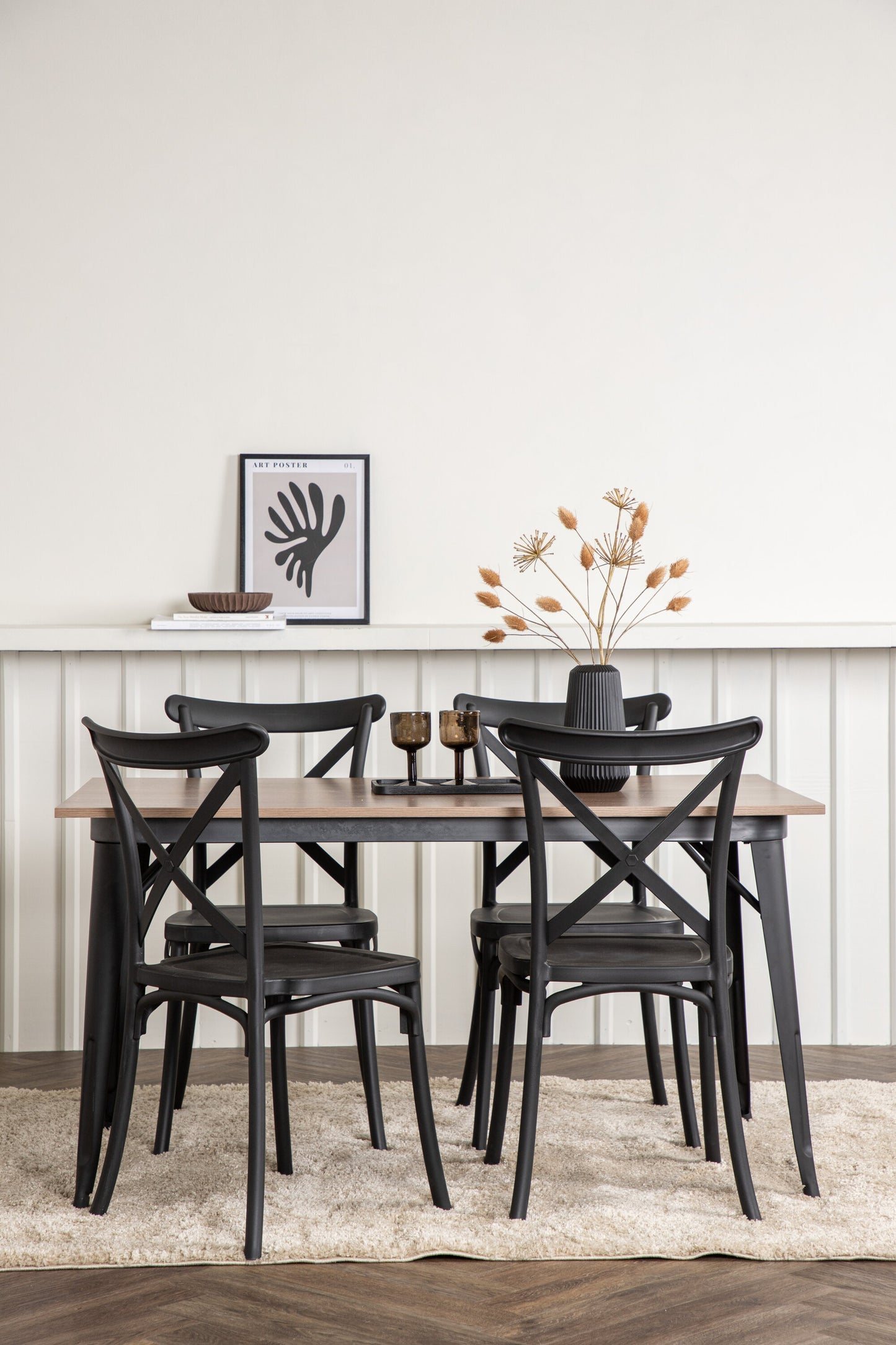 Tempe Matbord med Crosett Stolarna Matgrupp