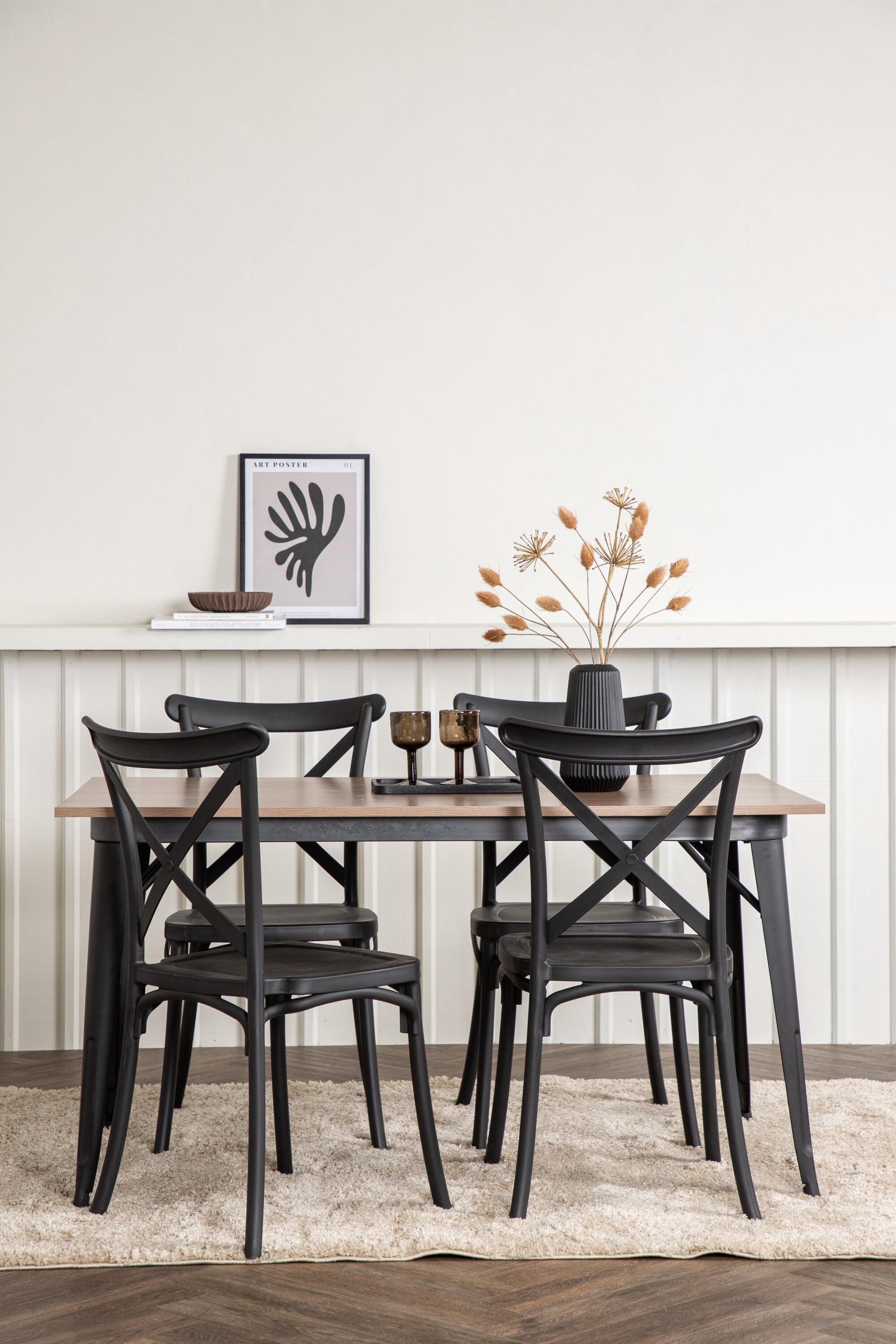 Tempe Matbord med Crosett Stolarna Matgrupp